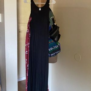 Black maxi dress